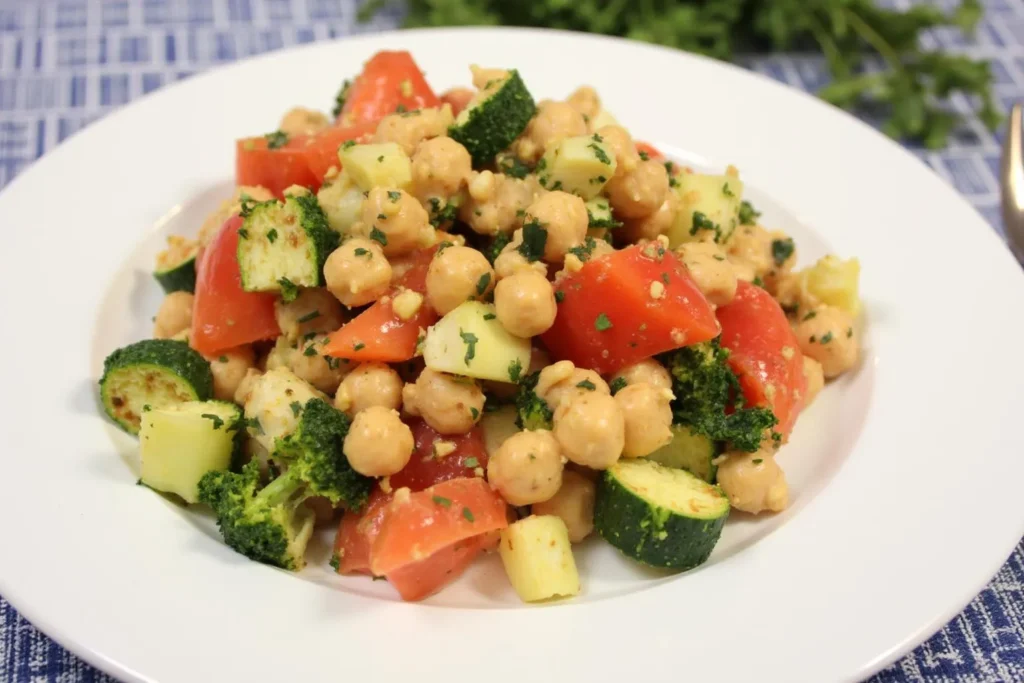 healthy lunch Mediterranean Chickpea Salad