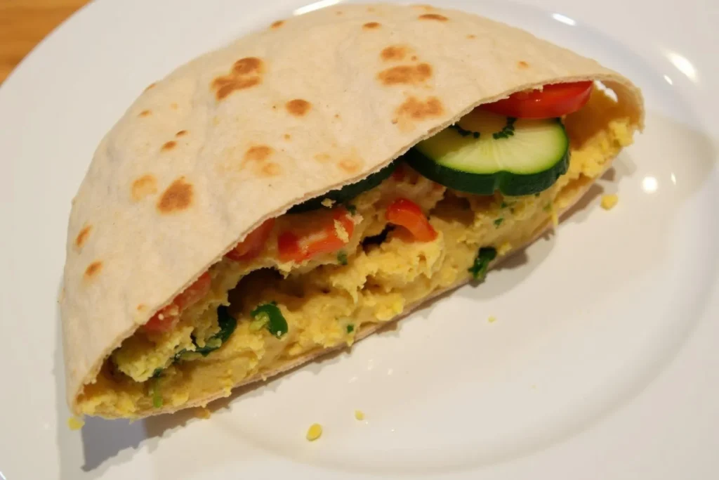 Hummus and Veggie Pita Pocket