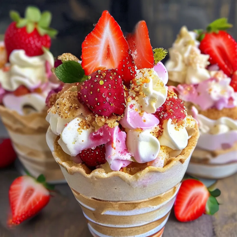 Strawberry Crunch Cheesecake Cones: The Ultimate No-Bake Dessert Recipe