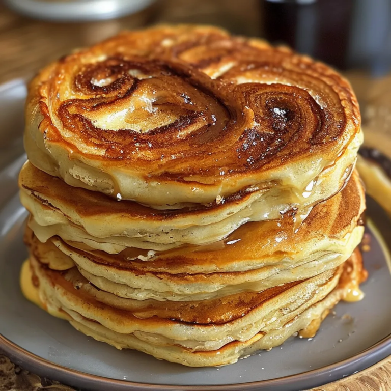cinnamon roll pancakes